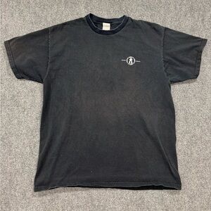 Vintage Cowboy Up or Bleed Black Short Sleeve T Shirt Men's XL